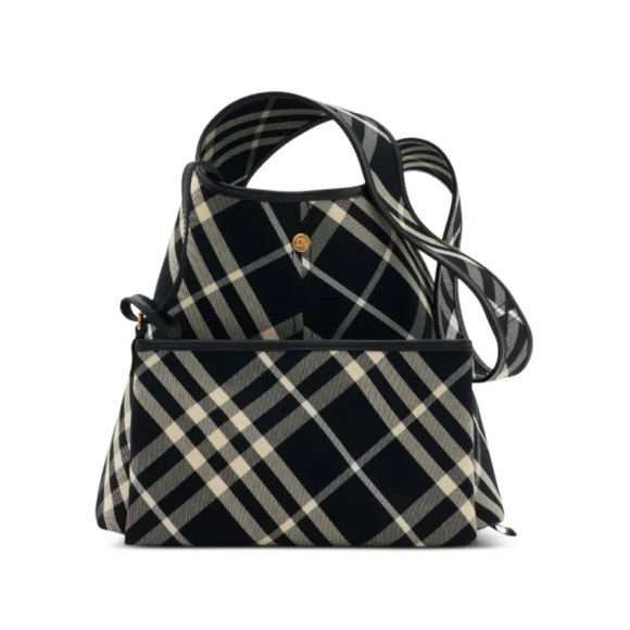 Burberry: Small Check Shoulder Bag - Picture 1 of 3